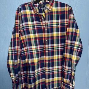 Ralph Lauren Men's Colorful Plaid Button Down Shirt